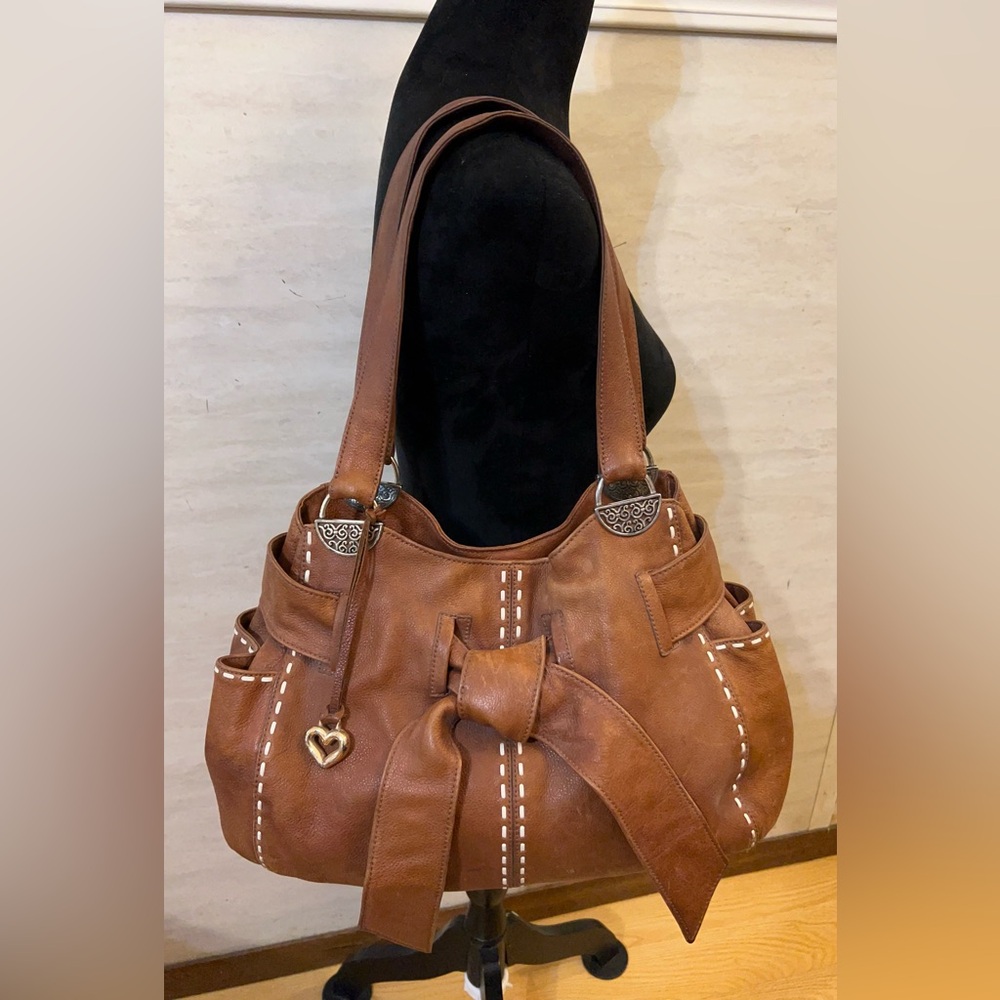 Brighton Clara Brown Genuine Leather Shoulder Bag
